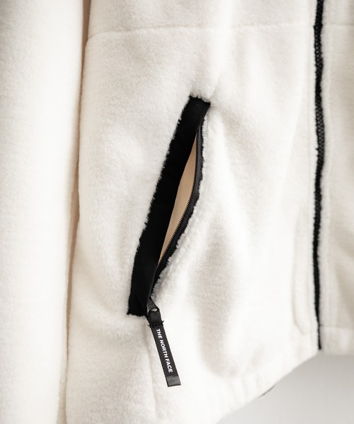 THE NORTH FACE（ザノースフェイス）の「新色追加 日本未展開モデル THE NORTH FACE ザ・ノースフェイス WHITE LABEL ホワイトレーベル RIMO FLEECE JACKET オーバーサイズスタンドカラーリモフリースジャケット（ブルゾン・メンズ・ブラック/アイボリー・L/S/M/XL/XXL）」の4枚目の写真