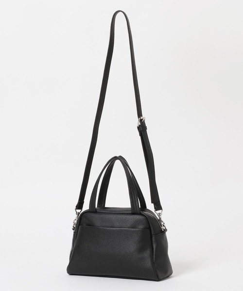 RAGEBLUE（レイジブルー）の「2WAY Synthetic Leather Shoulder Boston Bag / ミニボストンショルダーバッグ（ボストンバッグ・メンズ・ブラック/ブラウン・FREE）」の3枚目の写真