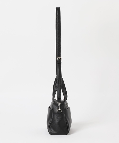 RAGEBLUE（レイジブルー）の「2WAY Synthetic Leather Shoulder Boston Bag / ミニボストンショルダーバッグ（ボストンバッグ・メンズ・ブラック/ブラウン・FREE）」の10枚目の写真