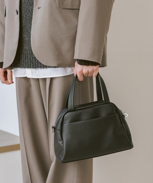 RAGEBLUE（レイジブルー）の「2WAY Synthetic Leather Shoulder Boston Bag / ミニボストンショルダーバッグ（ボストンバッグ・メンズ・ブラック/ブラウン・FREE）」の16枚目の写真