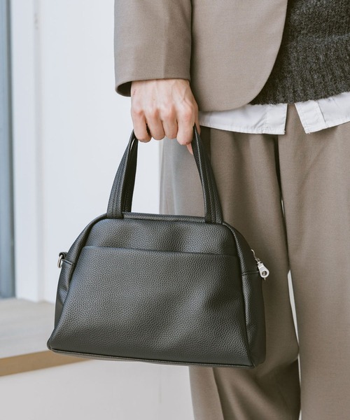 RAGEBLUE(レイジブルー)の「2WAY Synthetic Leather Shoulder Boston Bag / ミニボストンショルダーバッグ(ボストンバッグ・メンズ・ブラック/ブラウン・FREE)」の21枚目の写真