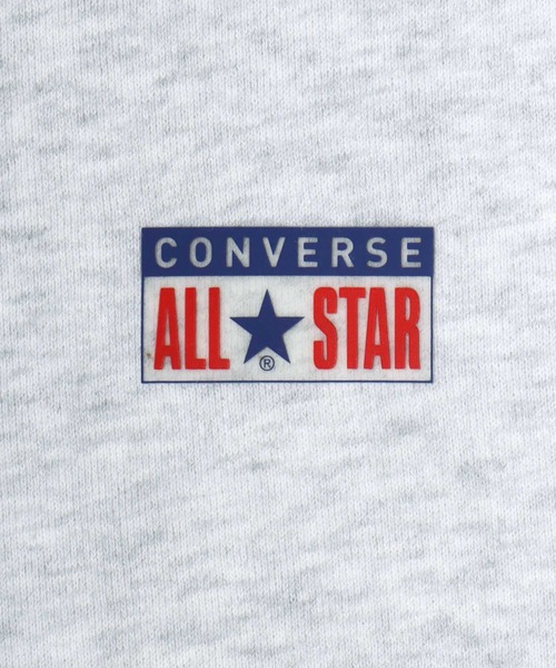 CONVERSE（コンバース）の「CONVERSE/コンバース オーバーサイズ 裏毛 オールスター プレートロゴ ワンポイント刺繍 スウェット ジップアップパーカー フーディー/レディース メンズ（パーカー・レディース・オートミール/ネイビー/ブラック/グレー・M/L/LL）」の20枚目の写真