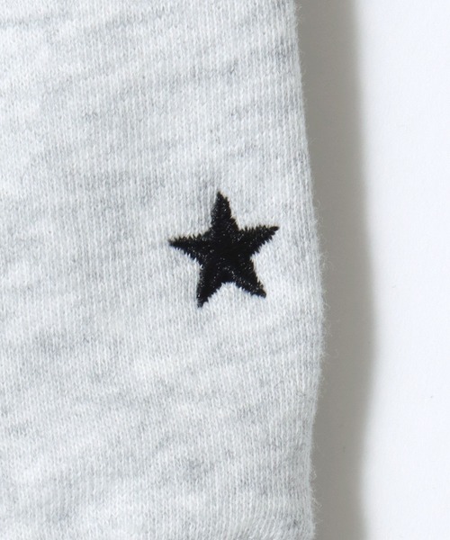 CONVERSE（コンバース）の「CONVERSE/コンバース オーバーサイズ 裏毛 オールスター プレートロゴ ワンポイント刺繍 スウェット ジップアップパーカー フーディー/レディース メンズ（パーカー・レディース・オートミール/ネイビー/ブラック/グレー・M/L/LL）」の22枚目の写真