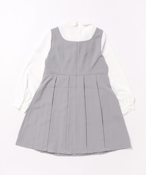 PINKHUNT（ピンクハント）の「PINKHUNT フォーマルレイヤードワンピース 1164K（ワンピース・キッズ・ネイビー/アッシュグレー・140cm/130cm/120cm/160cm/150cm）」の7枚目の写真
