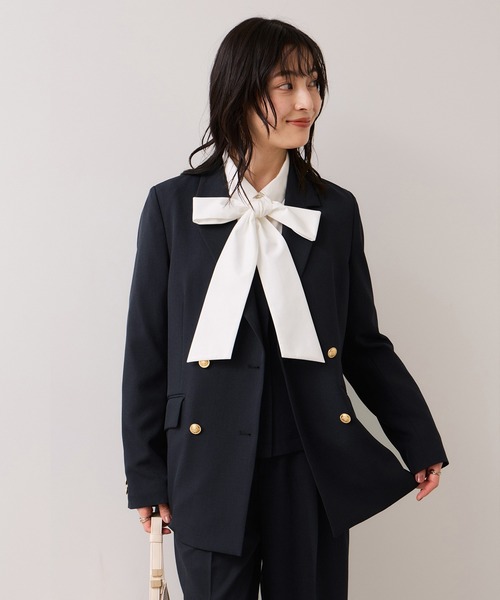 美easy】コンフォート金ボタンジャケット/イージーケア・UVケア