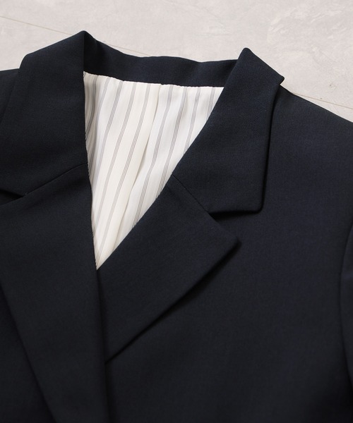 VIS（ビス）の「【美easy】コンフォート金ボタンジャケット/イージーケア・UVケア・セットアップ対応（テーラードジャケット・レディース・ネイビー/グレー/ライトグリーン/ベージュ・S/L/M）」の15枚目の写真