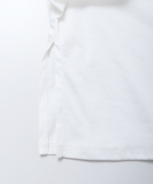 hunch（ハンチ）の「フロントフリル長袖Tシャツ（Tシャツ/カットソー・レディース・ブラック/オフホワイト/チャコール・FREE）」の17枚目の写真