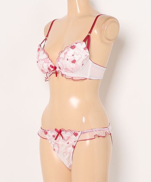 Absorle（アブソール）の「ハートフルメロディー　ブラ&ショーツセット（ブラ&ショーツ・レディース・ピンク/アイボリー/ブラウン・C65/B75/B70/B65/F70/F65/E75/E70/E65/D75/D70/D65/C75/C70/F75）」の5枚目の写真