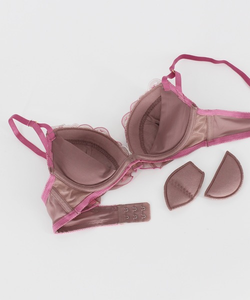 Absorle（アブソール）の「ハートフルメロディー　ブラ&ショーツセット（ブラ&ショーツ・レディース・ピンク/アイボリー/ブラウン・C65/B75/B70/B65/F70/F65/E75/E70/E65/D75/D70/D65/C75/C70/F75）」の8枚目の写真