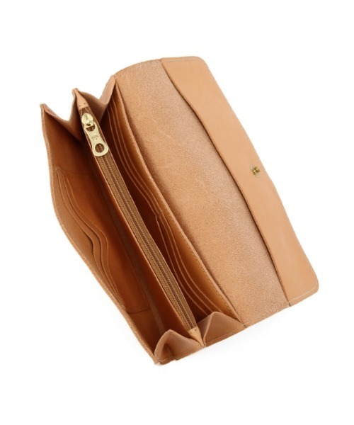 IL BISONTE（イルビゾンテ）の「IL BISONTE / ORIGINAL LEATHER / LONG WALLET（財布・レディース・グレー/ライトブラウン/ナチュラル/ネイビー/ブラック/オレンジ/ダークブラウン/グリーン/レッド/レンガ/オリーブ・FREE）」の14枚目の写真
