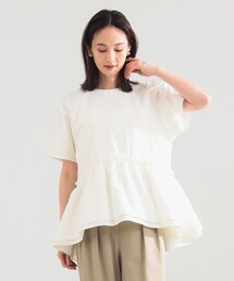 Demi-Luxe BEAMS | ダブル ペプラム ブラウス(シャツ/ブラウス)