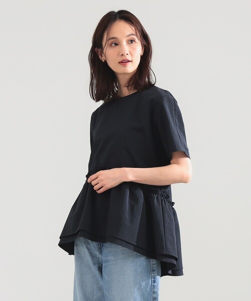Demi-Luxe BEAMS(デミルクス ビームス)の「ダブル ペプラム ブラウス(シャツ/ブラウス・レディース・オフホワイト/ブラック・ONE SIZE)」の12枚目の写真