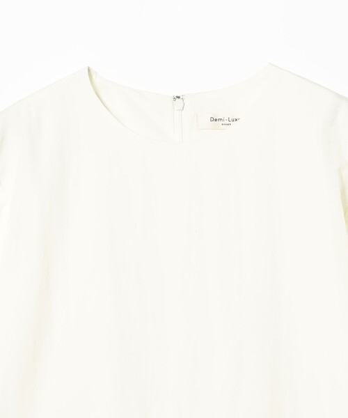 Demi-Luxe BEAMS(デミルクス ビームス)の「ダブル ペプラム ブラウス(シャツ/ブラウス・レディース・オフホワイト/ブラック・ONE SIZE)」の14枚目の写真