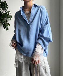 DouDou | ヘムレースロンTEE(Tシャツ/カットソー)