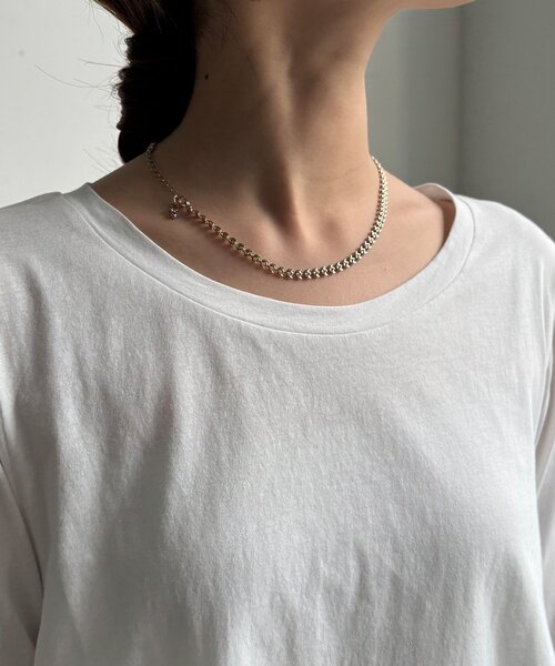 DouDou（ドゥドゥ）の「ヘムレースロンTEE（Tシャツ/カットソー・レディース・オフホワイト/グレー/ブラック・FREE）」の19枚目の写真