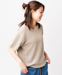 メッシュニットクルーネック