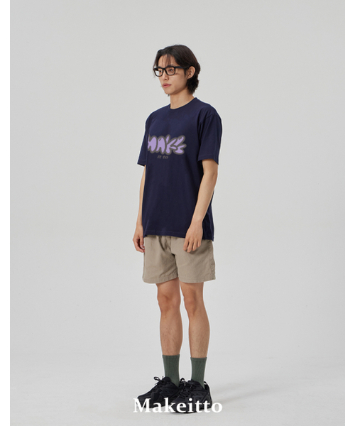 MAKEITTO（メイキット）の「[MAKE] CREW NECK TEE_NAVY（Tシャツ/カットソー・メンズ・その他・MEDIUM/LARGE/X-LARGE/XX-LARGE）」の4枚目の写真