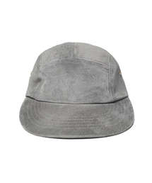 LELALES（レラレス）の「ハンドメイドレザーキャンプキャップ - グレー（キャップ）」