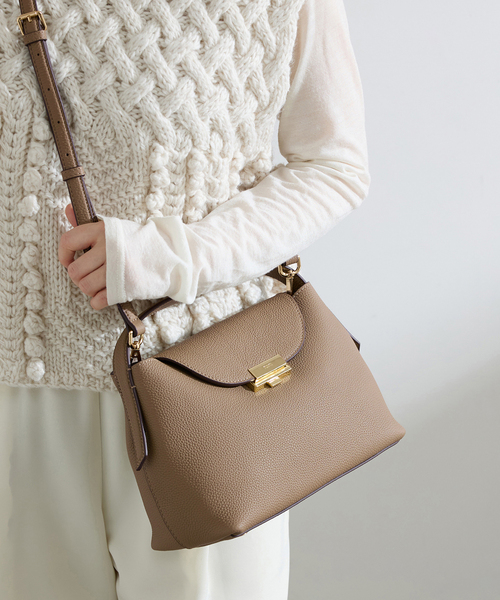 IENA（イエナ）の「《WEB・一部店舗限定カラーあり》PUNTI./プンティ MAGNOLIA HAND ハンドバッグ（ハンドバッグ・レディース・ベージュ/ブラウン/ブラック・FREE）」の6枚目の写真