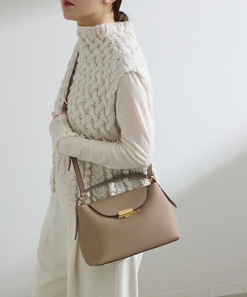 IENA（イエナ）の「《WEB・一部店舗限定カラーあり》PUNTI./プンティ MAGNOLIA HAND ハンドバッグ（ハンドバッグ・レディース・ベージュ/ブラウン/ブラック・FREE）」の7枚目の写真