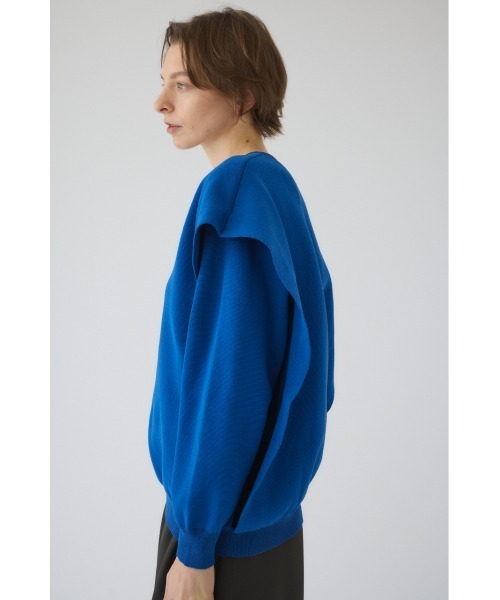 RIM.ARK(リムアーク)の「Side open oversized knit PO サイドオープン オーバーサイズニットプルオーバー(ニット/セーター・レディース・ブルー/グレー/ブラック・FREE)」の17枚目の写真