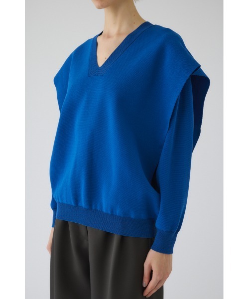 RIM.ARK(リムアーク)の「Side open oversized knit PO サイドオープン オーバーサイズニットプルオーバー(ニット/セーター・レディース・ブルー/グレー/ブラック・FREE)」の19枚目の写真