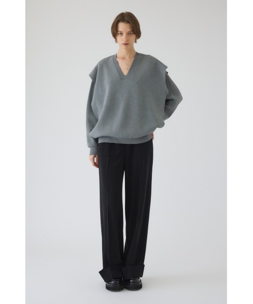 RIM.ARK(リムアーク)の「Side open oversized knit PO サイドオープン オーバーサイズニットプルオーバー(ニット/セーター・レディース・ブルー/グレー/ブラック・FREE)」の9枚目の写真