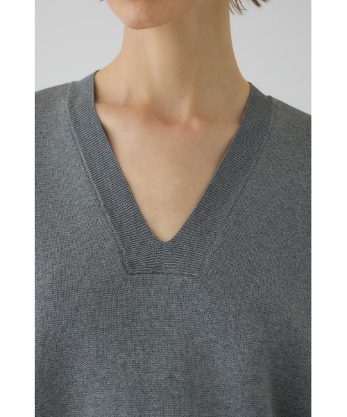 RIM.ARK(リムアーク)の「Side open oversized knit PO サイドオープン オーバーサイズニットプルオーバー(ニット/セーター・レディース・ブルー/グレー/ブラック・FREE)」の12枚目の写真