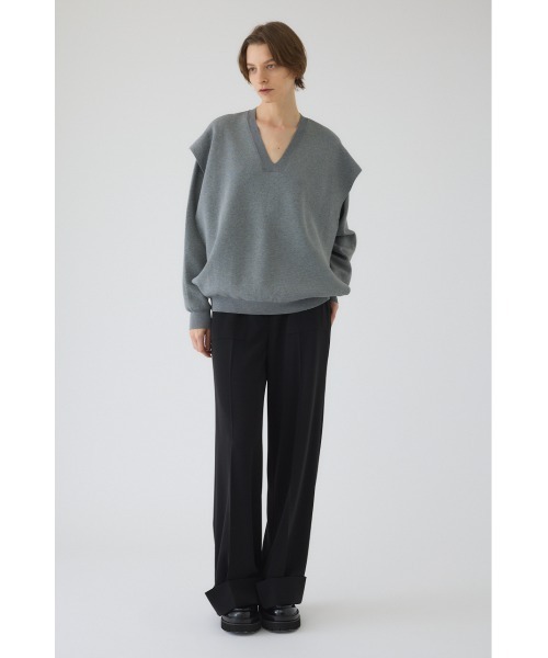 RIM.ARK(リムアーク)の「Side open oversized knit PO サイドオープン オーバーサイズニットプルオーバー(ニット/セーター・レディース・ブルー/グレー/ブラック・FREE)」の5枚目の写真