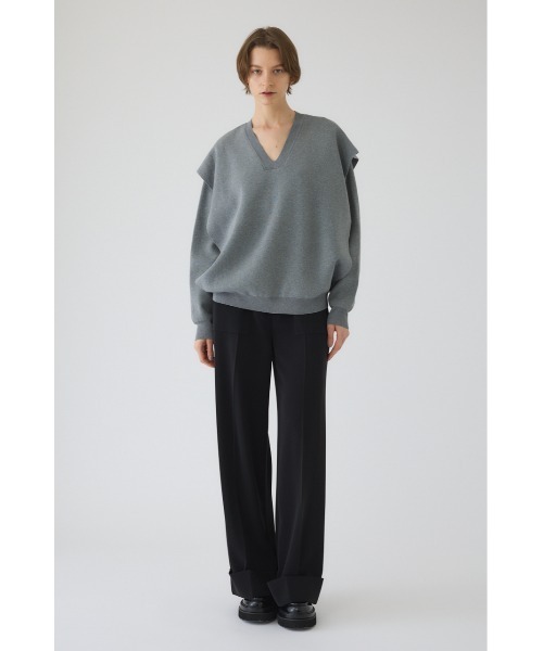 RIM.ARK(リムアーク)の「Side open oversized knit PO サイドオープン オーバーサイズニットプルオーバー(ニット/セーター・レディース・ブルー/グレー/ブラック・FREE)」の7枚目の写真