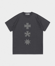 MM THREE LOGO T-SHIRTS (CHARCOAL)