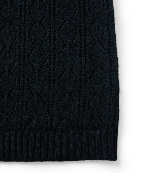 MMIC(エムエムアイシー)の「CASHMERE CROCHET CARDIGAN (BLACK)(ニット/セーター・メンズ・その他・M/L)」の5枚目の写真