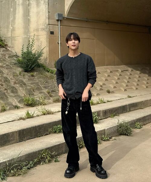 MMIC(エムエムアイシー)の「CASHMERE CROCHET CARDIGAN (BLACK)(ニット/セーター・メンズ・その他・M/L)」の10枚目の写真