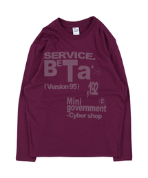 THECOLDESTMOMENT（ザコールデストモーメント）の「TCM beta service long sleeve (magenta)（Tシャツ/カットソー）」