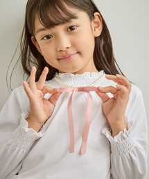 ROPE' PICNIC（ロペピクニック）の「【KIDS/キッズ】パールリボンネックレス（ネックレス）」