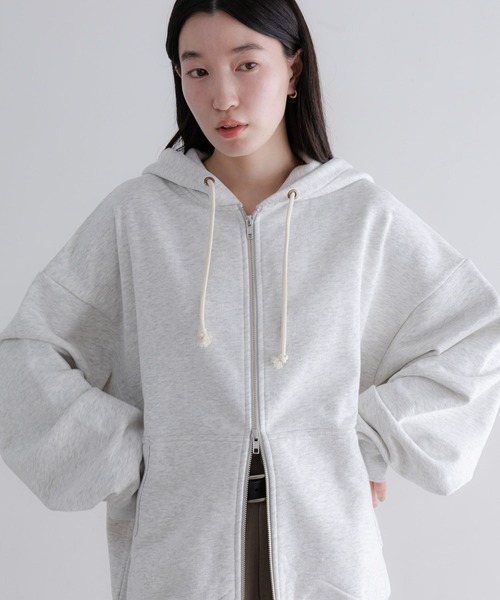 LOWRYS FARM（ローリーズファーム）の「【LFM(U)】スウェットＺＩＰフーディー　 635610（パーカー・メンズ・チャコールグレー/ネイビー/ブラウン/グレー・MEDIUM/LARGE）」の14枚目の写真