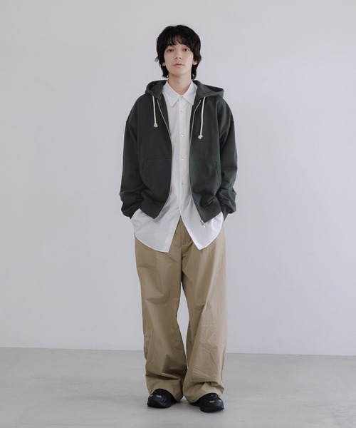 LOWRYS FARM（ローリーズファーム）の「【LFM(U)】スウェットＺＩＰフーディー　 635610（パーカー・メンズ・チャコールグレー/ネイビー/ブラウン/グレー・MEDIUM/LARGE）」の13枚目の写真