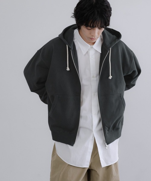 LOWRYS FARM（ローリーズファーム）の「【LFM(U)】スウェットＺＩＰフーディー　 635610（パーカー・メンズ・チャコールグレー/ネイビー/ブラウン/グレー・MEDIUM/LARGE）」の11枚目の写真