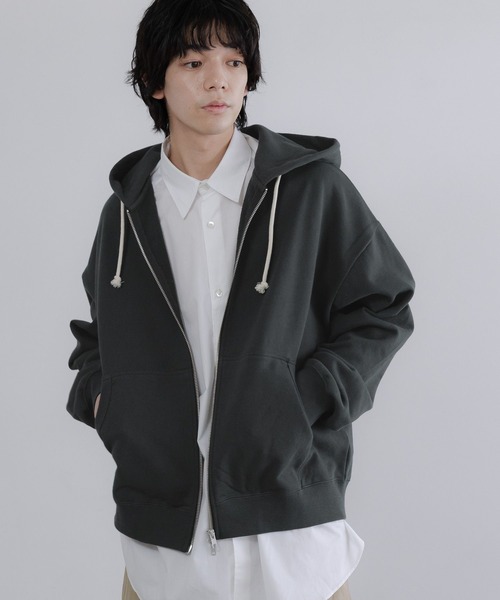 LOWRYS FARM（ローリーズファーム）の「【LFM(U)】スウェットＺＩＰフーディー　 635610（パーカー・メンズ・チャコールグレー/ネイビー/ブラウン/グレー・MEDIUM/LARGE）」の10枚目の写真