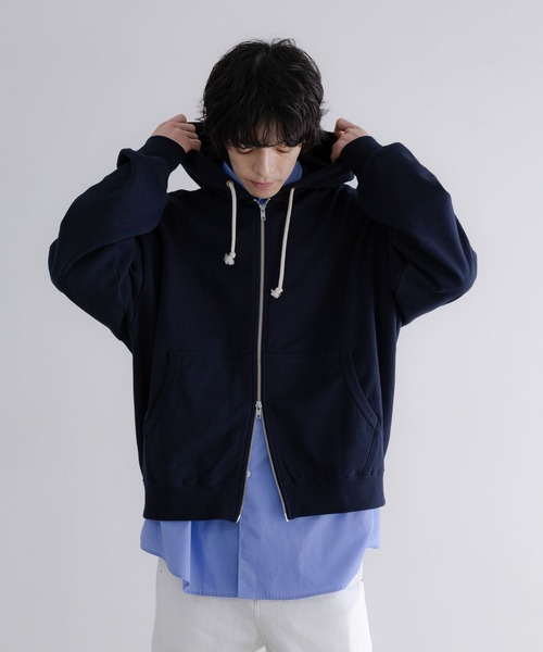 LOWRYS FARM（ローリーズファーム）の「【LFM(U)】スウェットＺＩＰフーディー　 635610（パーカー・メンズ・チャコールグレー/ネイビー/ブラウン/グレー・MEDIUM/LARGE）」の19枚目の写真