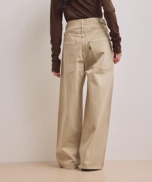 ADAM ET ROPE'（アダムエロペ）の「【WEB限定】・【サステナブル】ディープライズワイドデニム（デニムパンツ・レディース・ブルー系その他6/ベージュ系その他2/ブラック系その他3・38/36/34）」の4枚目の写真