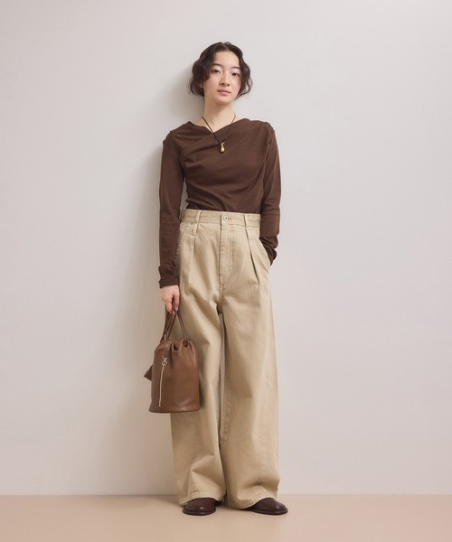 ADAM ET ROPE'（アダムエロペ）の「【WEB限定】・【サステナブル】ディープライズワイドデニム（デニムパンツ・レディース・ブルー系その他6/ベージュ系その他2/ブラック系その他3・38/36/34）」の6枚目の写真