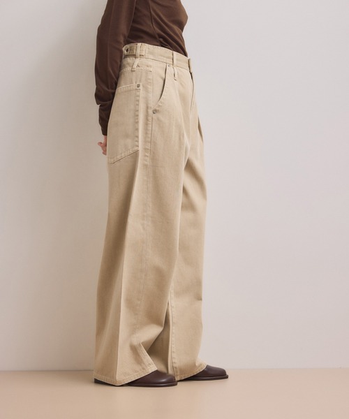 ADAM ET ROPE'（アダムエロペ）の「【WEB限定】・【サステナブル】ディープライズワイドデニム（デニムパンツ・レディース・ブルー系その他6/ベージュ系その他2/ブラック系その他3・38/36/34）」の10枚目の写真