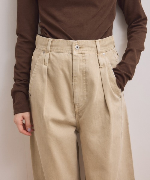 ADAM ET ROPE'（アダムエロペ）の「【WEB限定】・【サステナブル】ディープライズワイドデニム（デニムパンツ・レディース・ブルー系その他6/ベージュ系その他2/ブラック系その他3・38/36/34）」の11枚目の写真