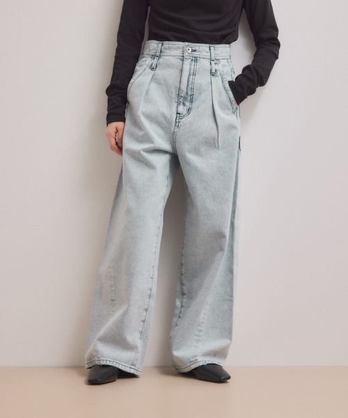 ADAM ET ROPE'（アダムエロペ）の「【WEB限定】・【サステナブル】ディープライズワイドデニム（デニムパンツ・レディース・ブルー系その他6/ベージュ系その他2/ブラック系その他3・38/36/34）」の13枚目の写真