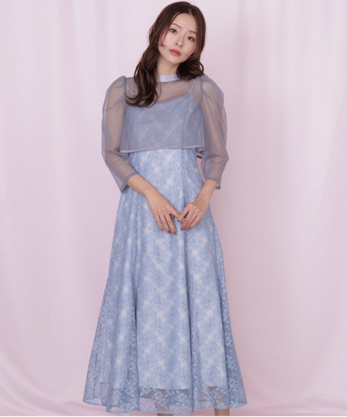 JILL by JILL STUART(ジルバイジルスチュアート)の「レイヤードレースキャミワンピース(ワンピース・レディース・ピンク/ブルー・FREE)」の6枚目の写真