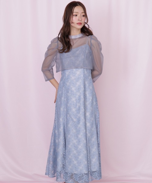 JILL by JILL STUART(ジルバイジルスチュアート)の「レイヤードレースキャミワンピース(ワンピース・レディース・ピンク/ブルー・FREE)」の8枚目の写真