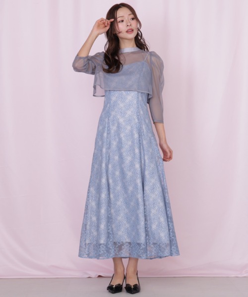JILL by JILL STUART(ジルバイジルスチュアート)の「レイヤードレースキャミワンピース(ワンピース・レディース・ピンク/ブルー・FREE)」の5枚目の写真