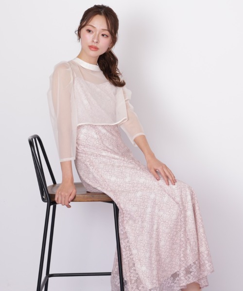 JILL by JILL STUART(ジルバイジルスチュアート)の「レイヤードレースキャミワンピース(ワンピース・レディース・ピンク/ブルー・FREE)」の17枚目の写真