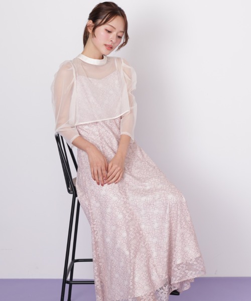 JILL by JILL STUART(ジルバイジルスチュアート)の「レイヤードレースキャミワンピース(ワンピース・レディース・ピンク/ブルー・FREE)」の14枚目の写真